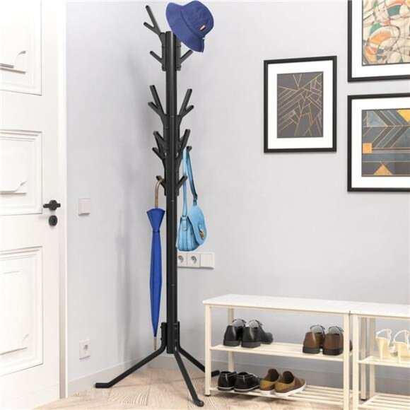 Simple Houseware Standing Coat and Hat Hanger Organizer Tree Shaped Rack - Picture 4 of 7